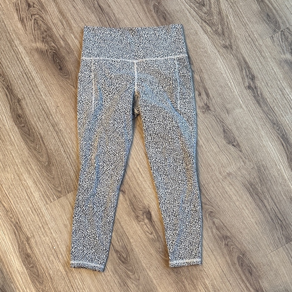 Athleta Black and White Patterned Leggings